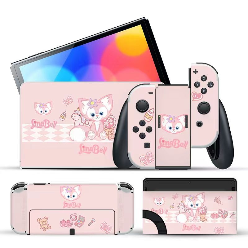 Gaming Pusheen Nintendo Switch OLED Skin