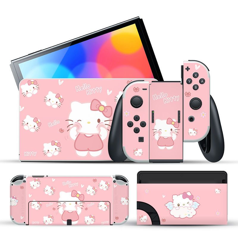 Gaming Pusheen Nintendo Switch OLED Skin