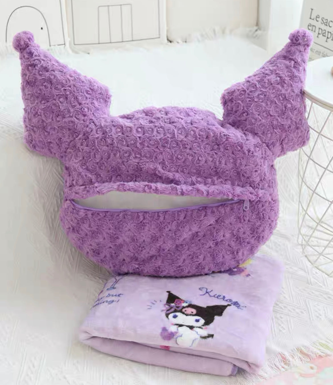 kuromi cushion pillow back