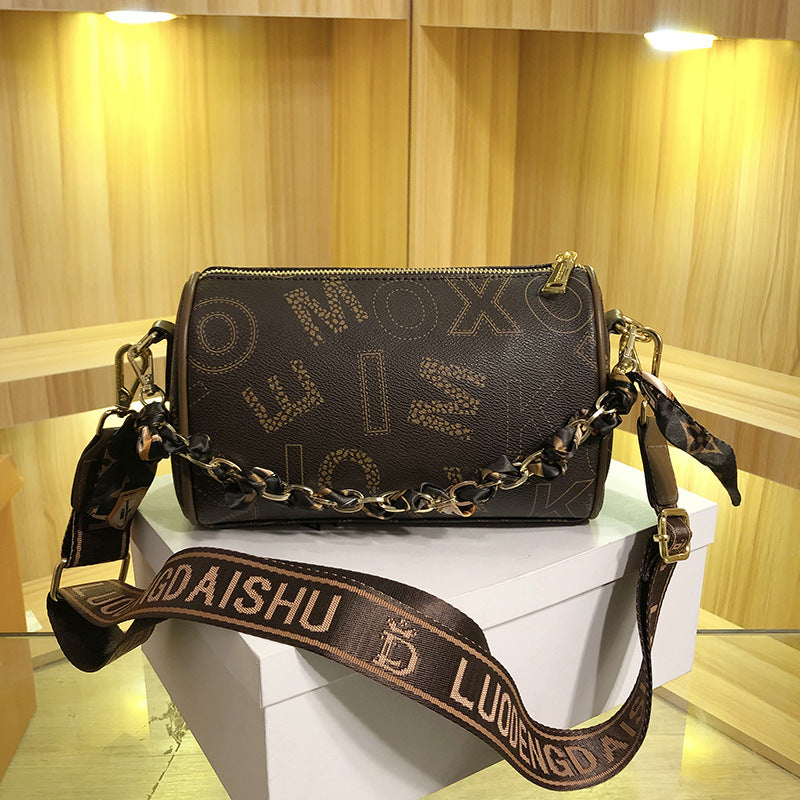 Fashion Crossbody Cylinder Bag Handbag