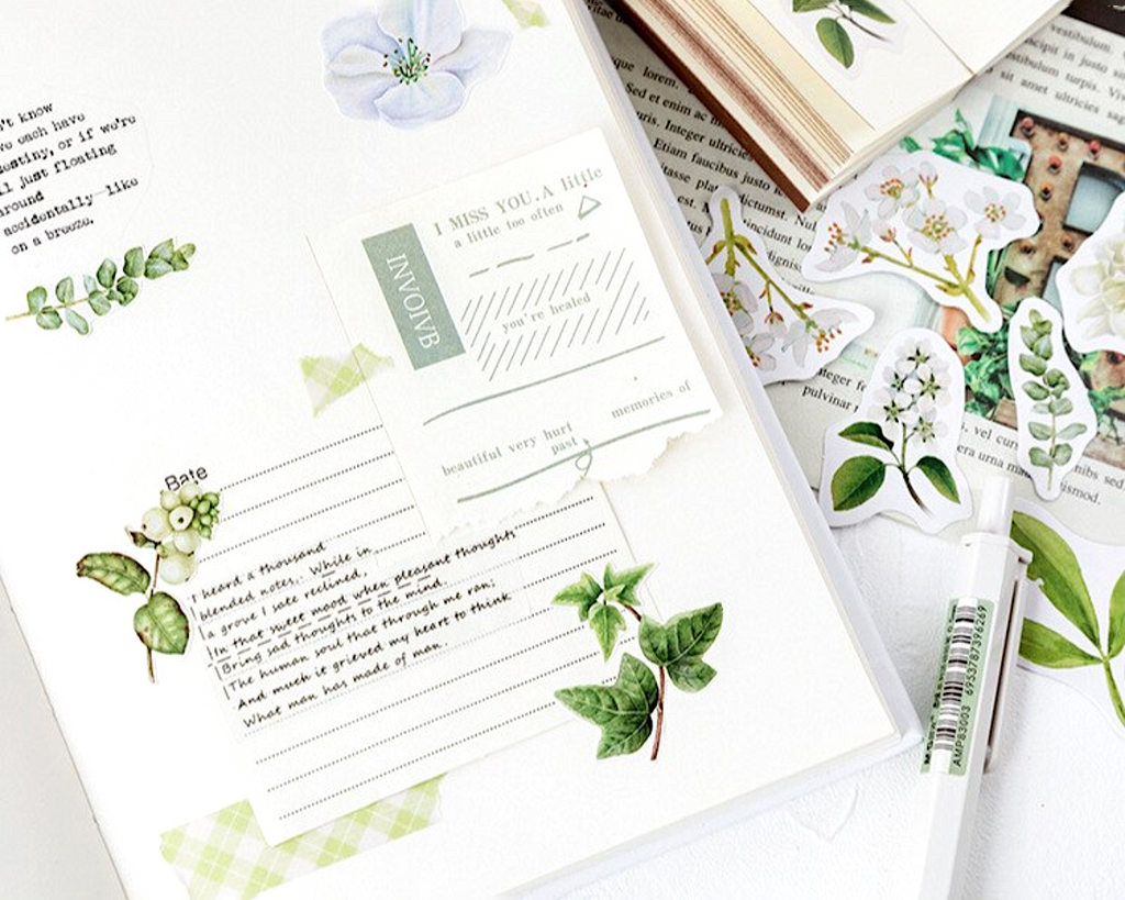 Jasmine Flower Paper Stickers