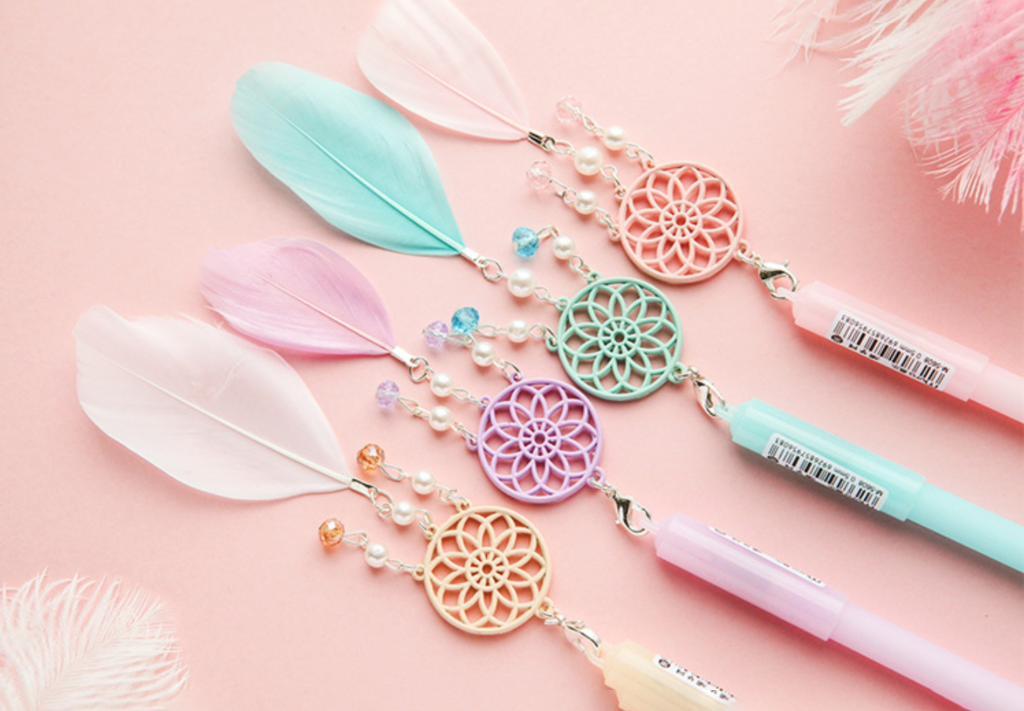 pendant gel pens dream catcher