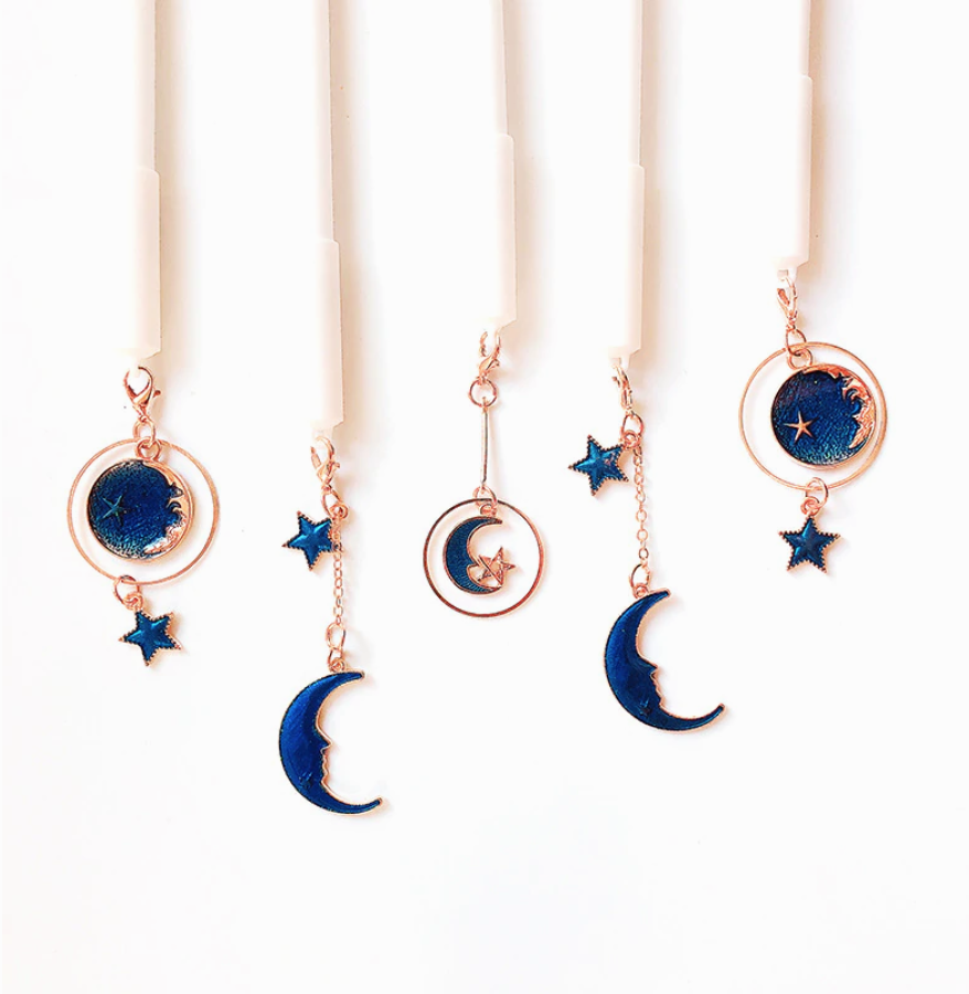 blue moon star pendant