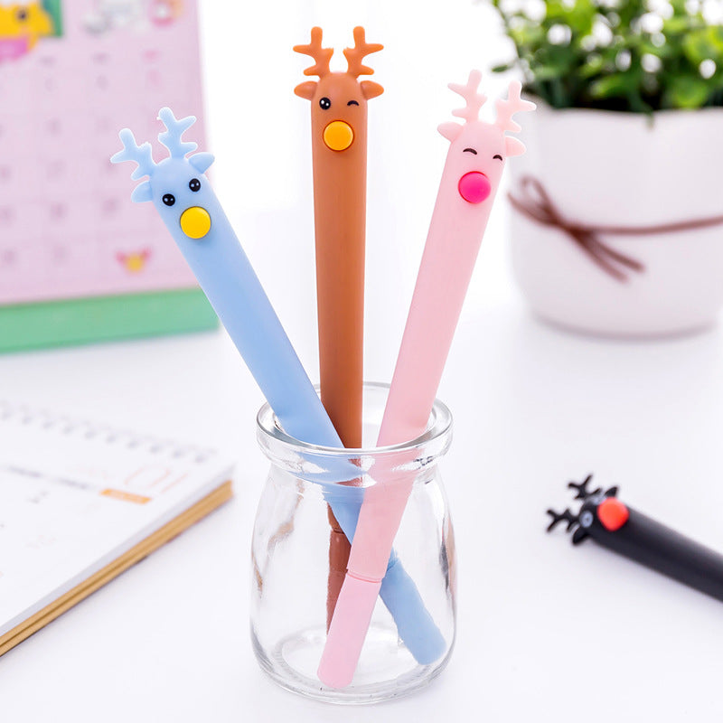 Kawaii Reindeer Gel Ink Pen