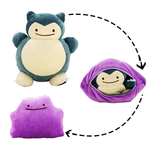 Kawaii Snorlax Ditto Deformable Pillow