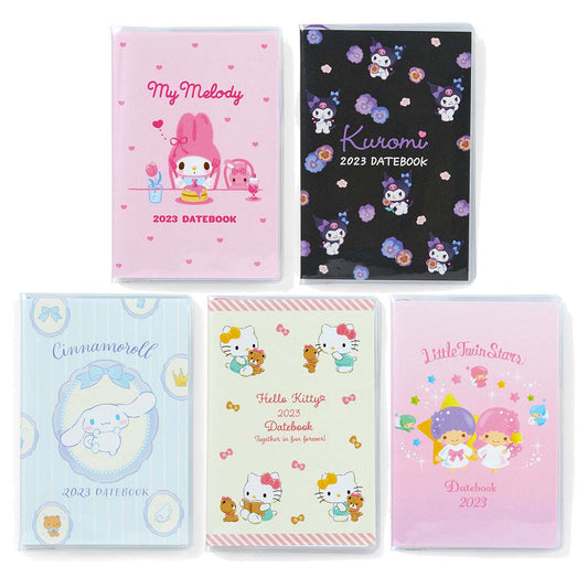 Japan Sanrio My Melody / Kuromi / Little Twin Stars / Hello Kitty / Cinnamoroll 2023 Mini Monthly Schedule Book / Planner