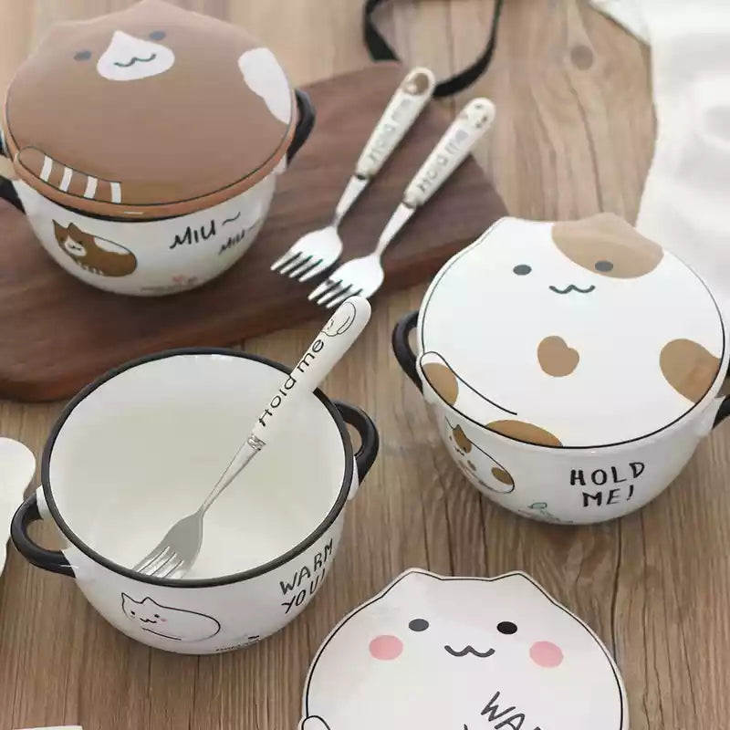 Kawaii Cat Bowl