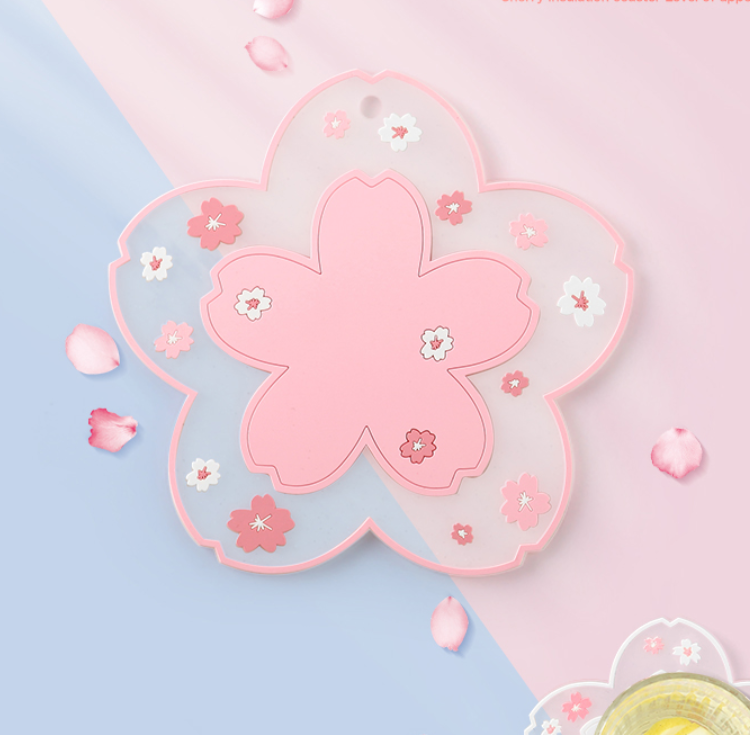 Cute Sakura Cup Mat