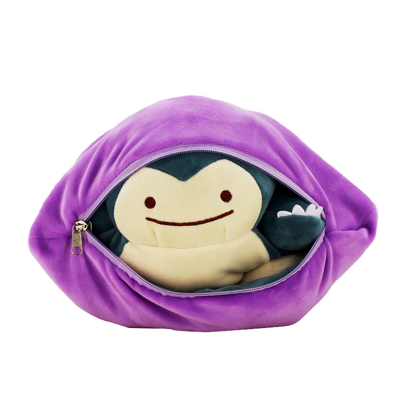 Kawaii Snorlax Ditto Deformable Pillow