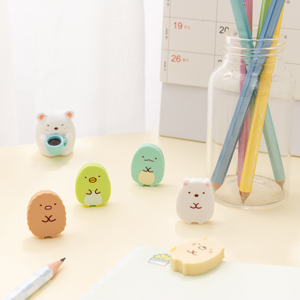 Sumikko Gurashi Eraser - 5 Pieces Set