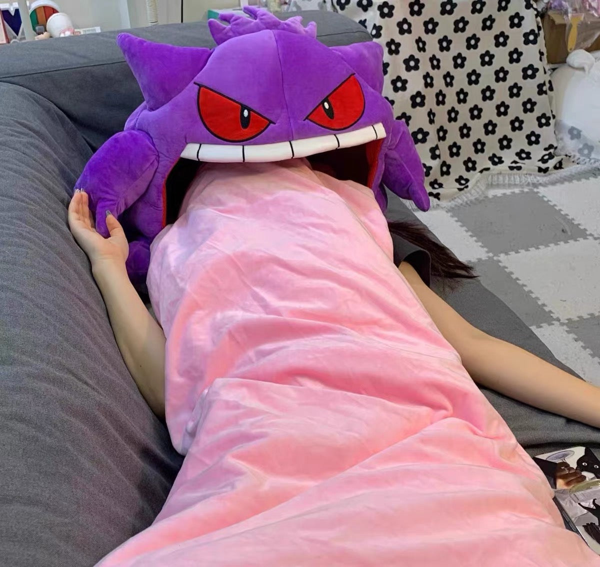 gengar pillow blanket perfect for rest