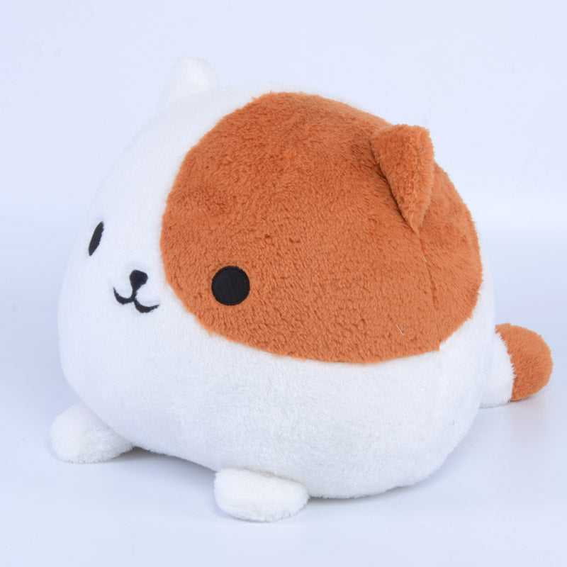 white brown cat plush