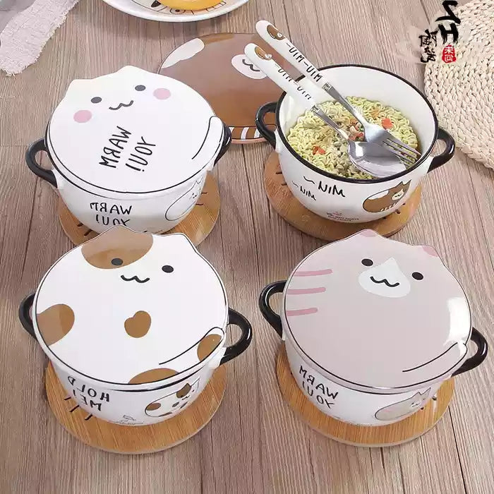 Kawaii Cat Bowl