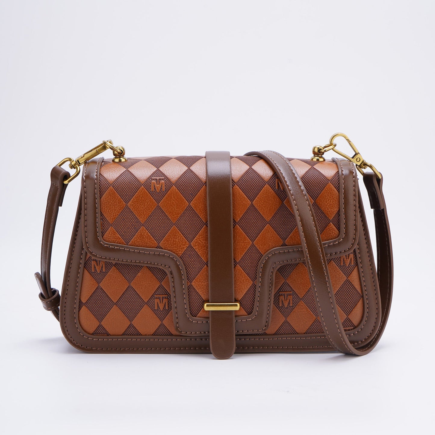 Women's Checkerboard Messenger Shoulder bag/Crossbody Bag