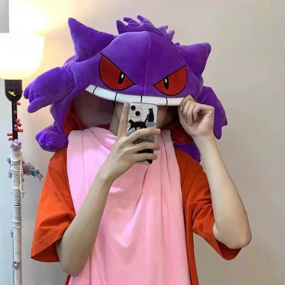 Funny Anime Gengar Pillow & Blanket