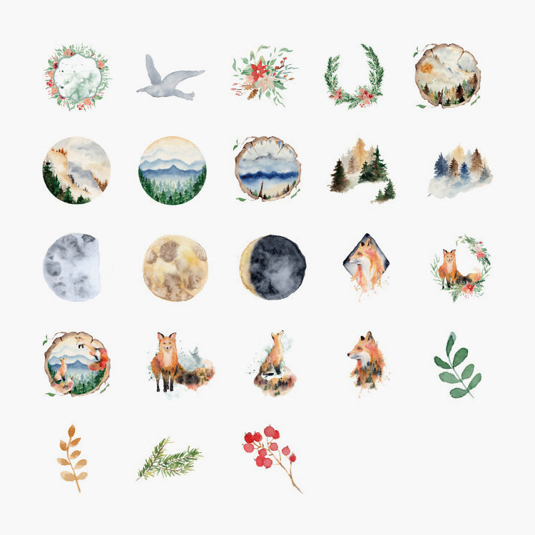 Forest Whispers Paper Stickers