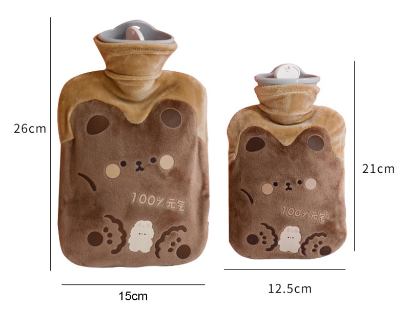 500/1000ml Kawaii Bear Hot Water Bottle-1