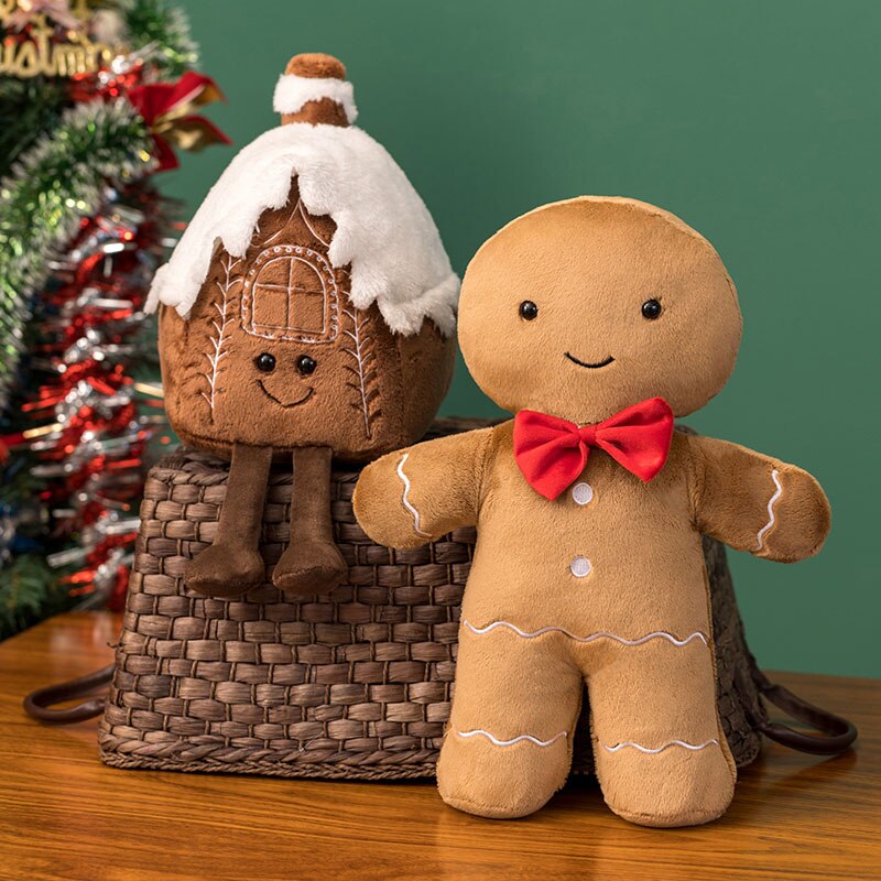 Kawaii Christmas Series Gingerbread Man Garland Christmas Tree Plush Toy