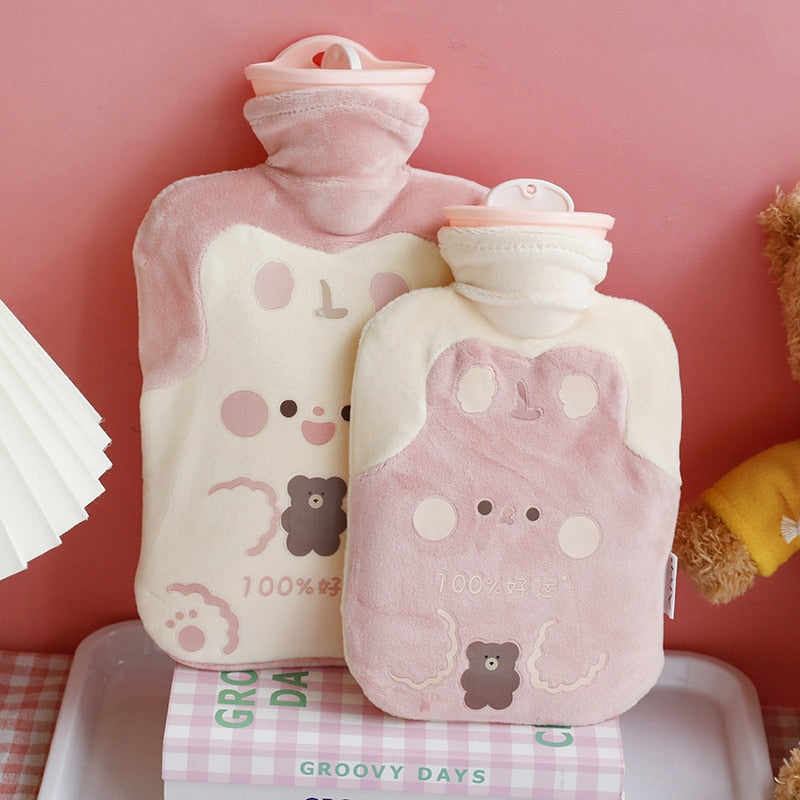 500/1000ml Kawaii Bear Hot Water Bottle-5