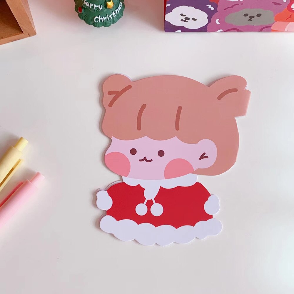 10pcs/lot Kawaii Bear Christmas Gift Cards