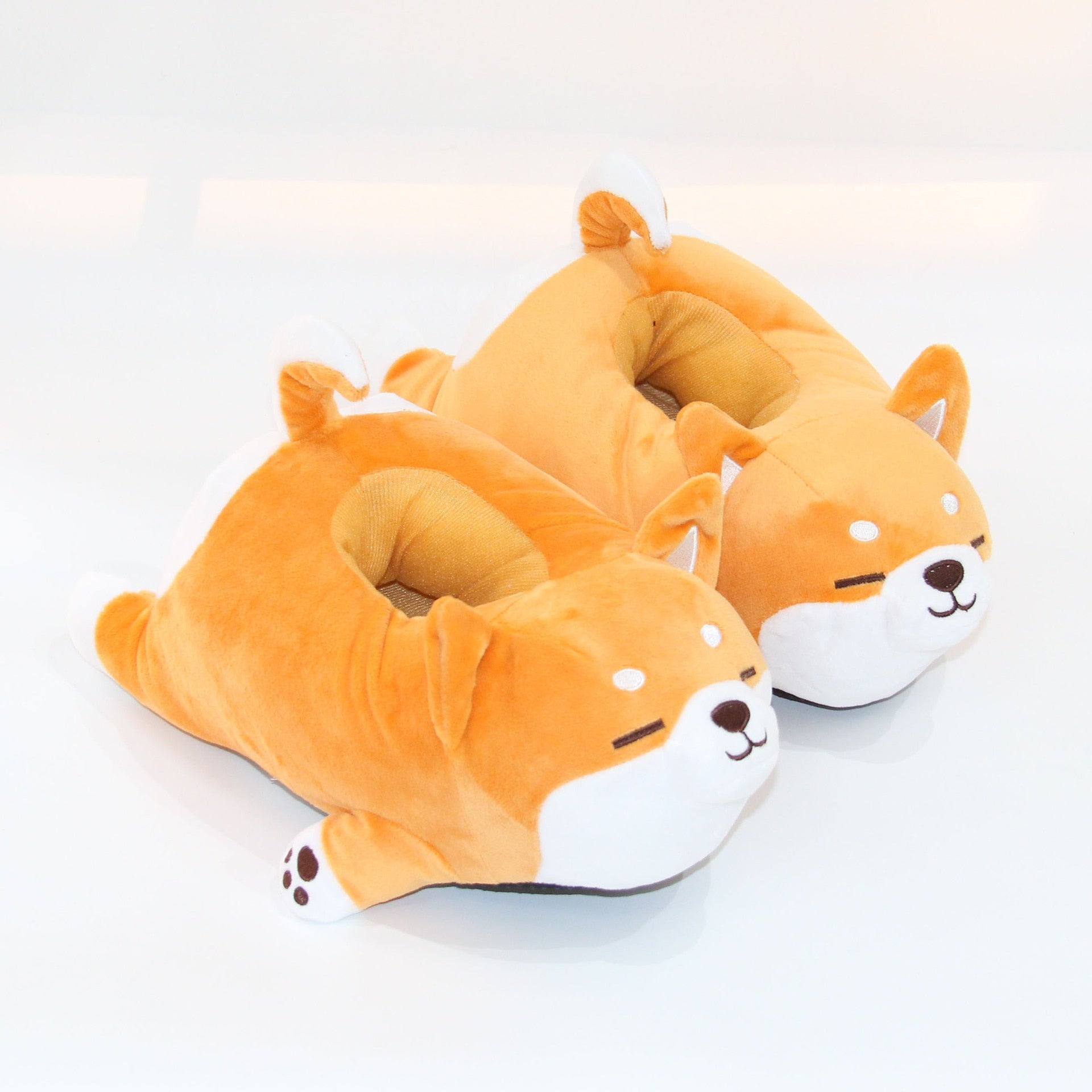 Fluffy Shiba Inu Plush Slipper