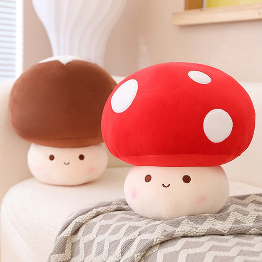 Kawaii Cute Mochi Mushroom Plush