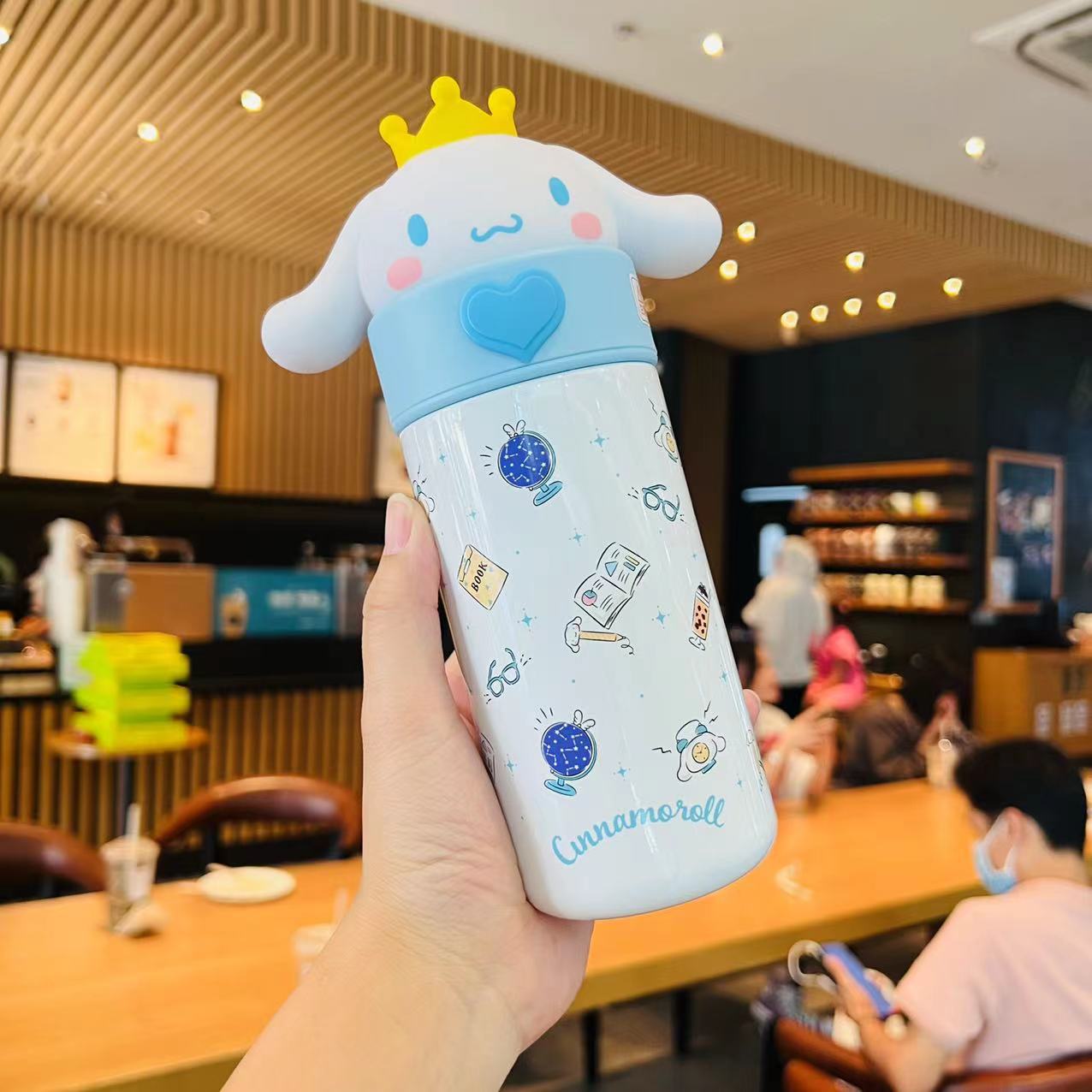 Sanrio Anime Character Thermal Water Bottle-Buy One Get 1 Free Lunch Box