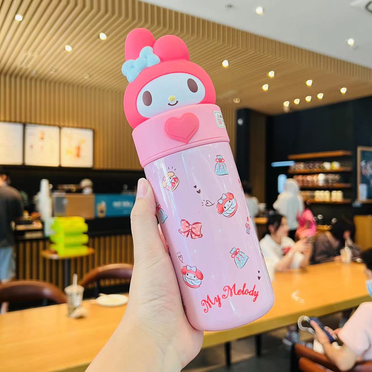 Sanrio Anime Character Thermal Water Bottle-Buy One Get 1 Free Lunch Box