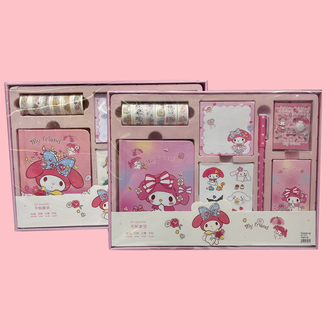 Stationery Set ( Notebook, Washi Tape, Pen, Blind Box, Sticker, Sticky Note)