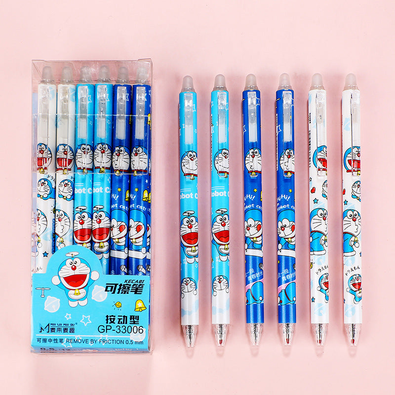 Kawaii Gel Pen Cartoon Erasable Pen-doraemon