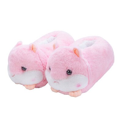 Chubby Hamster Plush Slippers