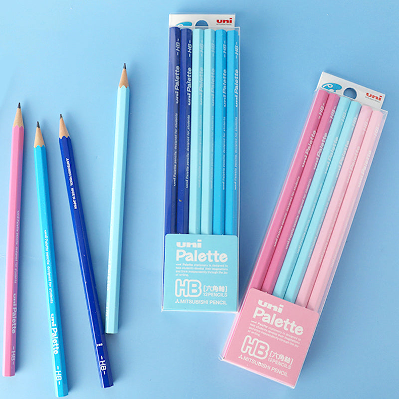 Uni Palette Pencil - Set of 12 - HB - Blue