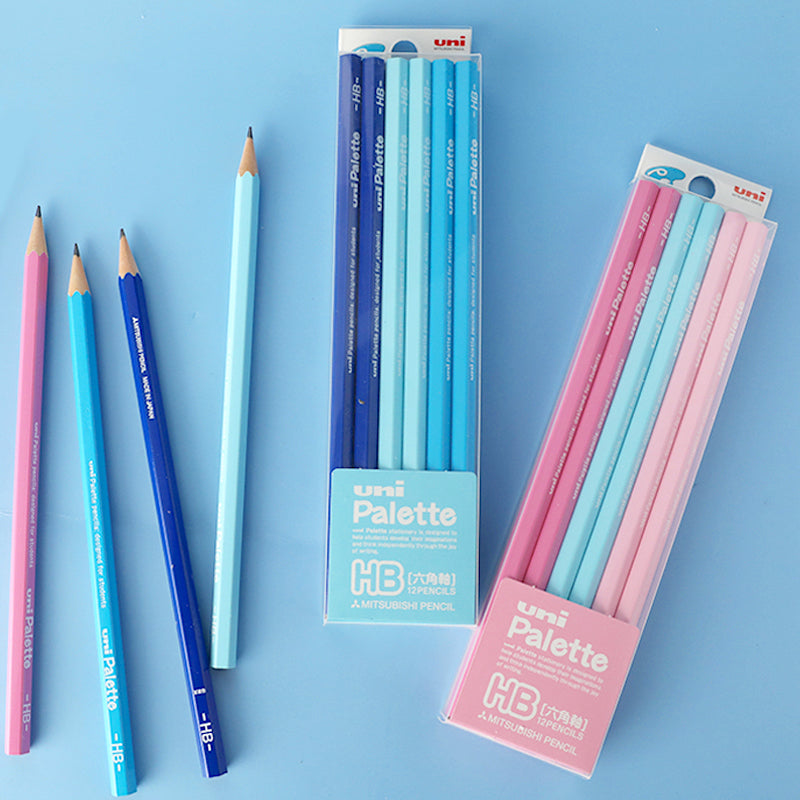 Uni Palette Pencil - Set of 12 - HB - Pink