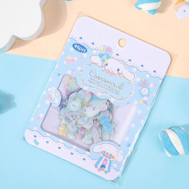 Candy Series Cinnamoroll PVC Stickers 48pcs/pack