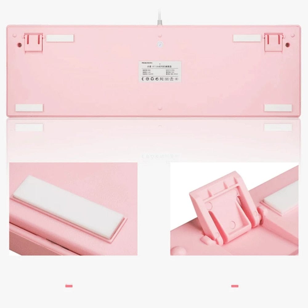 Classic Pink Mechanical Keyboard USB Wired