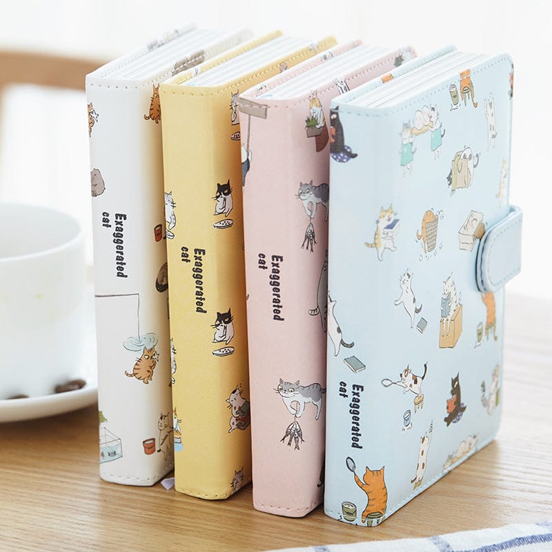 Cute Kawaii Cat Leather Notebook null The Kawaii Shoppu