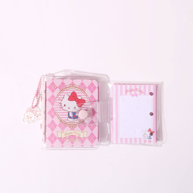 hello-kitty-pocket-spiral-notepad-with-pendant-kawaii-campus-checkered-pattern