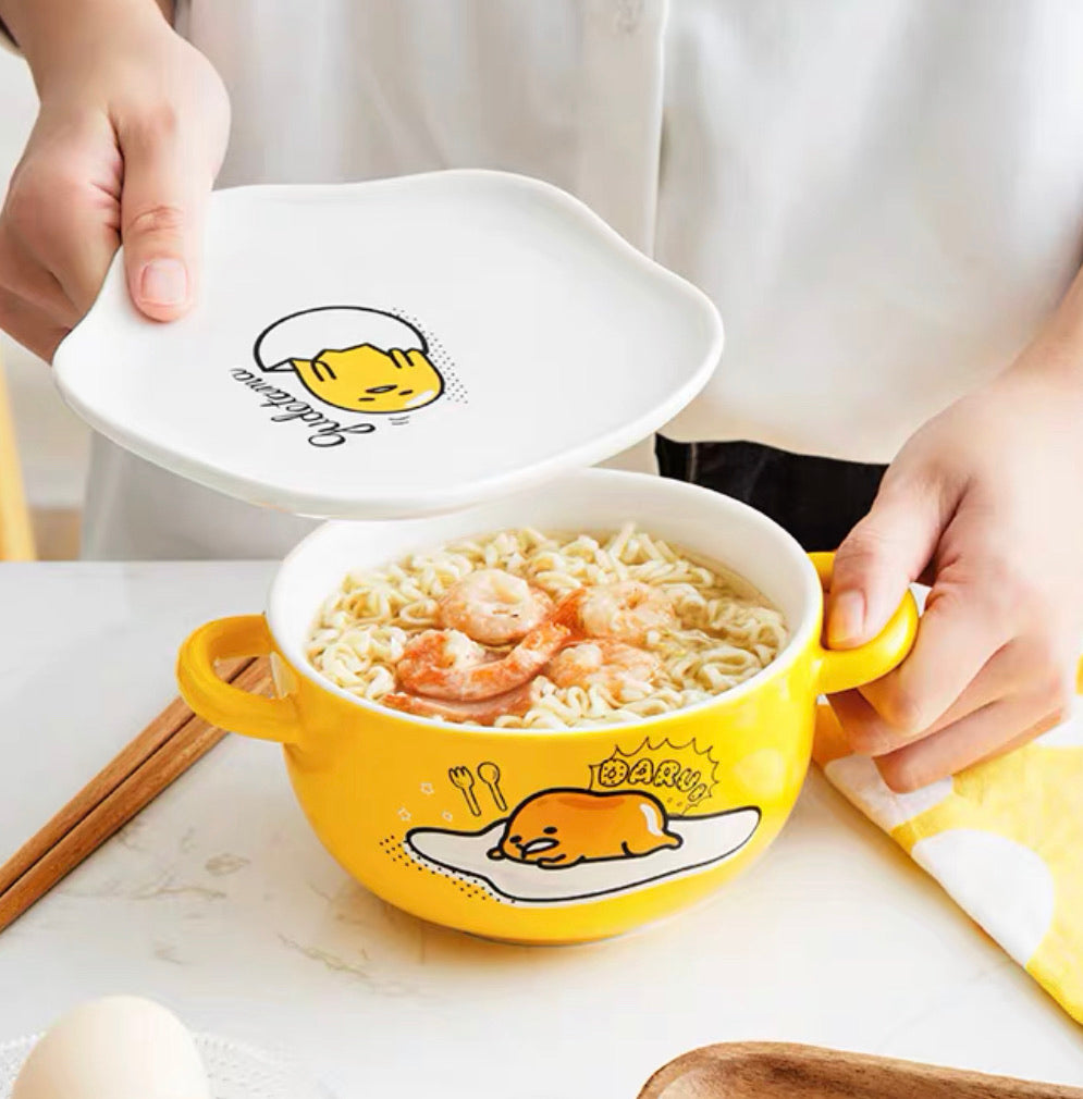 gudetama bowl and lid