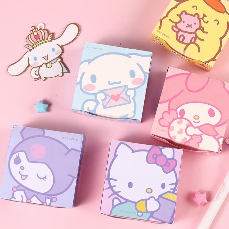 kawaii-aesthetic-sanrio-characters-memo-pad-cube-250-sheets