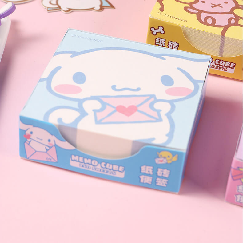 kawaii-cute-cinnamoroll-memo-pad-cube-250-sheets