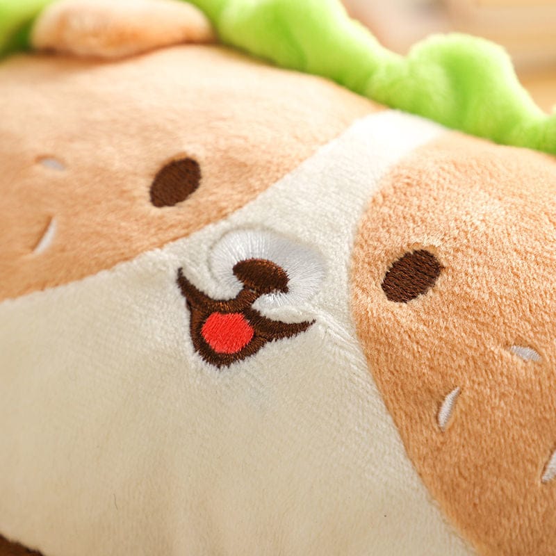 Kawaii Dog Roll Burger Pencil Case