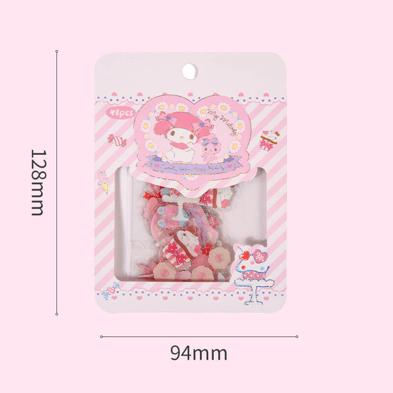 Candy Series Cinnamoroll PVC Stickers 48pcs/pack