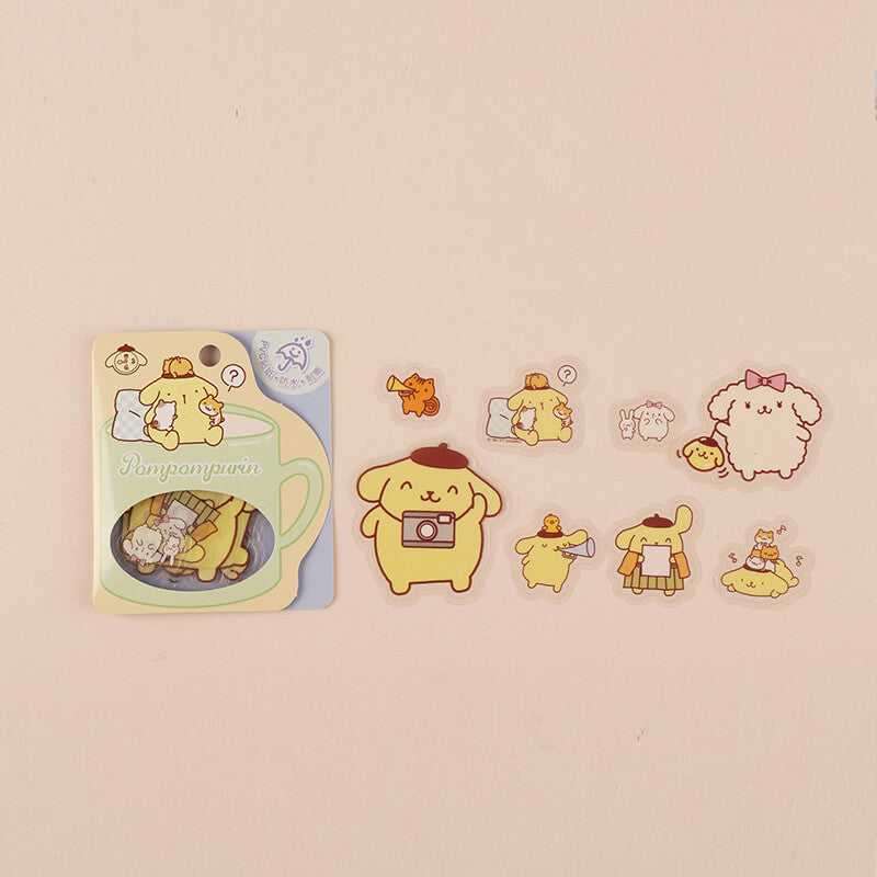 pompompurin-waterproof-sticker-flakes-mug-shaped-pack