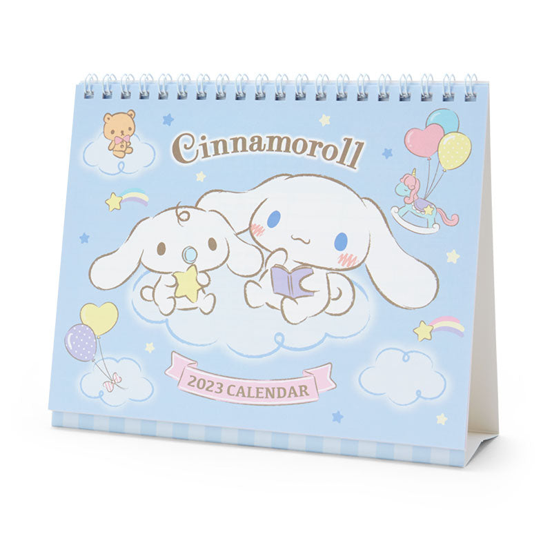 Japan Sanrio Characters Mix / Pochacoo / My Melody / Kuromi / Little Twin Stars / Hello Kitty / Keroppi / Gudetama / Tuxedo Sam / Pompompurin / Cinnamoroll 2023 Desk Calendar