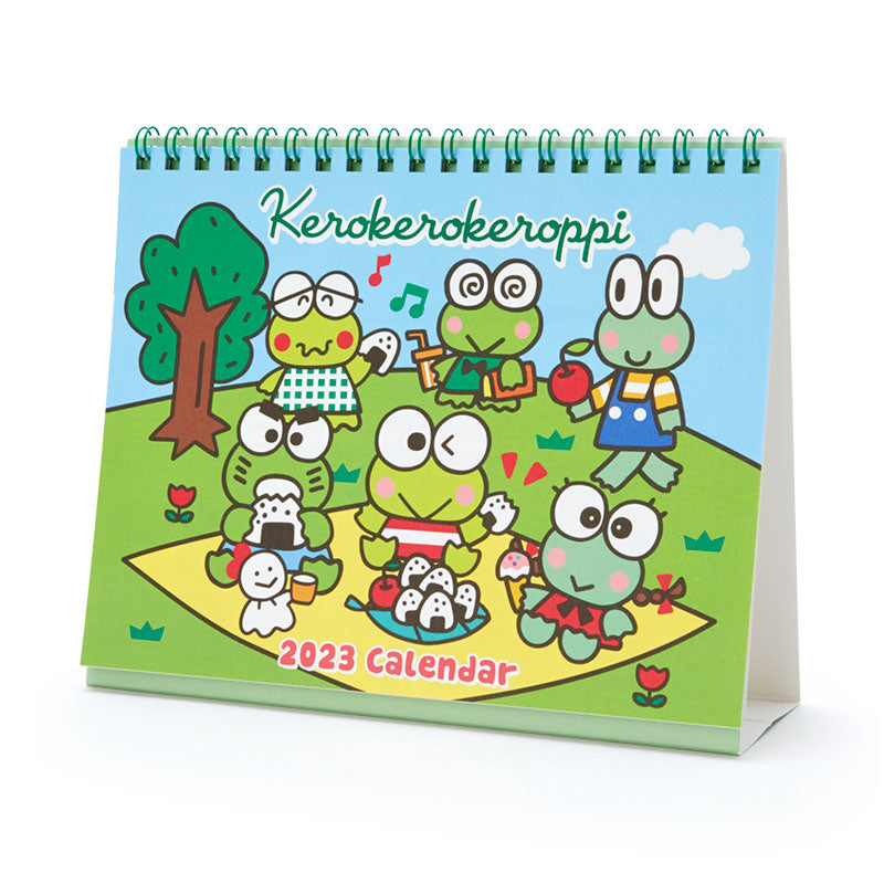 Japan Sanrio Characters Mix / Pochacoo / My Melody / Kuromi / Little Twin Stars / Hello Kitty / Keroppi / Gudetama / Tuxedo Sam / Pompompurin / Cinnamoroll 2023 Desk Calendar