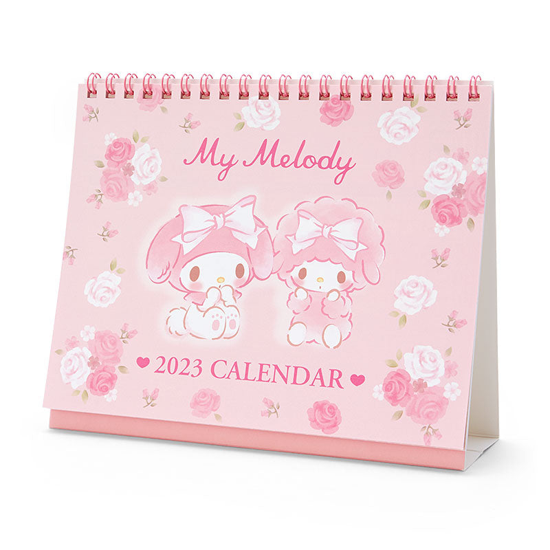 Japan Sanrio Characters Mix / Pochacoo / My Melody / Kuromi / Little Twin Stars / Hello Kitty / Keroppi / Gudetama / Tuxedo Sam / Pompompurin / Cinnamoroll 2023 Desk Calendar