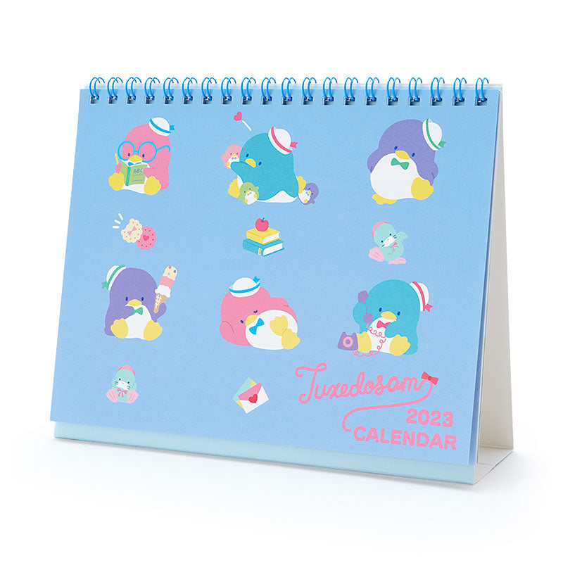 Japan Sanrio Characters Mix / Pochacoo / My Melody / Kuromi / Little Twin Stars / Hello Kitty / Keroppi / Gudetama / Tuxedo Sam / Pompompurin / Cinnamoroll 2023 Desk Calendar